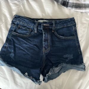 KanCan Dark Blue Jean Shorts